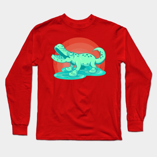 Croc Long Sleeve T-Shirt by LVBart